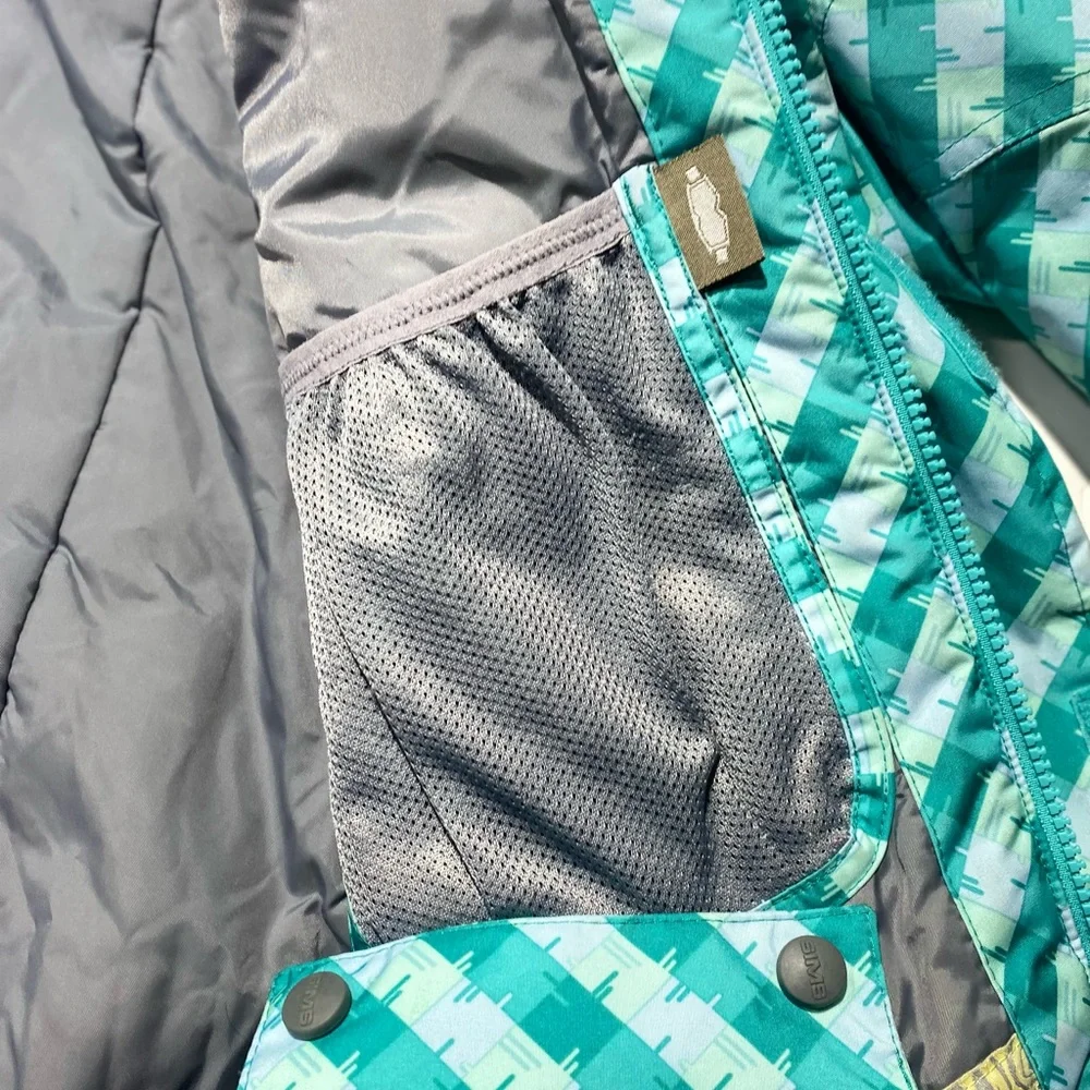 Sims Teal Ski Snow Kids Jacket With Multi‎ Pockets For Personal Items Size L